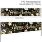 Black Gold Birthday Table Runner 30 50 Birthday Tablecloth Balloon Party Decoration For Home Backdrop Wedding Adult Anniversary