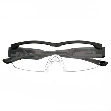 Hands-Free LED Lighted Magnifying Eyeglasses 2.5X — 2 LED Reading & Hobby Magnifier (Lens 5.7 in / 144 mm)