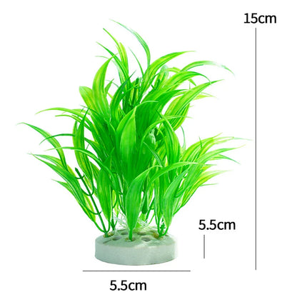 Artificial Aquarium Plants — Plastic Underwater Decorations for Fish Tanks, Realistic Aquarium Decor