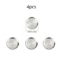 4pcs stainless steel silver plates, Korean style grilled meat plates, household circular trays, bone plates, cake plates