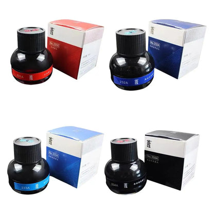 Fountain Pen Ink Bottle 70ml (2.37 fl oz) Black Refill for Calligraphy & Writing