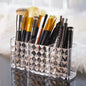 Clear Acrylic Makeup Brush Organizer – Transparent Cosmetic Holder for Lipstick, Brushes & Makeup Tools