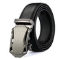 Men's PU Leather Belt with Metal Buckle — 3.5 cm (1.4 in) Wide Dress & Casual Belt for Jeans and Cargo Pants