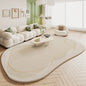 VIKAMA Green Carpet Living Room Shaped Cream Style 2025 New Plush Irregular Bedroom Bedside Floor Mats Home Decoration