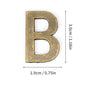 Metal Self Adhesive House Number English Alphabet Letters for Apartment Room Door Plate Table Mailbox Number Stickers 3*2cm