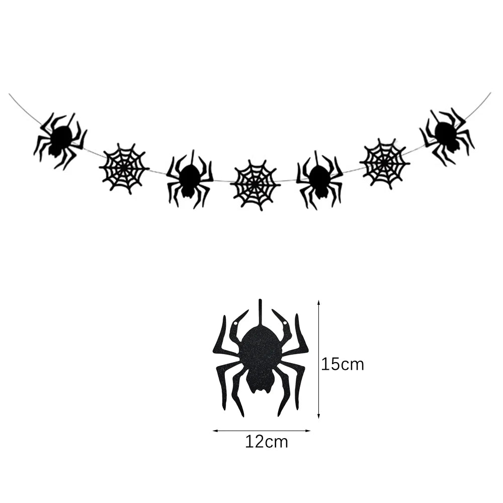 Halloween Paper Hanging Banner - 32 Pattern Options
