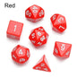 7-Piece Black Polyhedral Dice Set for D&D TRPG Tabletop RPG, Board & Card Games