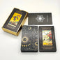 New Version Plastic Tarot Rider Waite Waterproof Gold Foil Tarot Deck With Nice PVC Package Prediction Cards Game