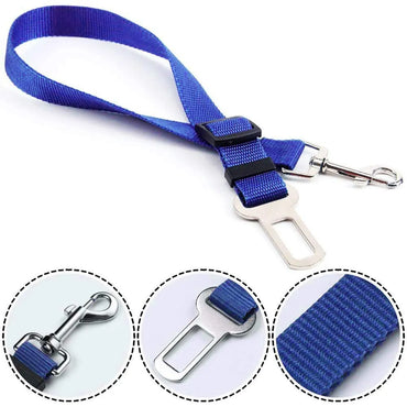 Adjustable Pet Car Seat Belt Harness for Dogs & Cats – Breakaway Travel Leash Restraint