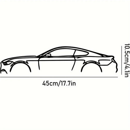 Decorative Hot Border Metal Line Art Designed Specifically for Passionate Automotive Aficionados Looking To Create Wall Displays