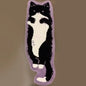 Vikama Cat Long Carpet Funny Fluffy Bedside Rugs Floor Mat Living Room Children's Room Rug Washable Non-Slip Mat Home Decoration