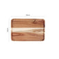 Natural Wooden Tray Coffee Tray Rectangular Plate Fruit Snacks Food Storage Trays Hotel Home Serving Tea Tray Decorate Supplies