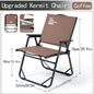 Folding Kermit-Style Camping Chair – Portable Outdoor Lounge for Beach, Picnic & Hiking