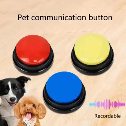 Recordable Talking Dog Toy - Portable Interactive Button Trainer for Dogs
