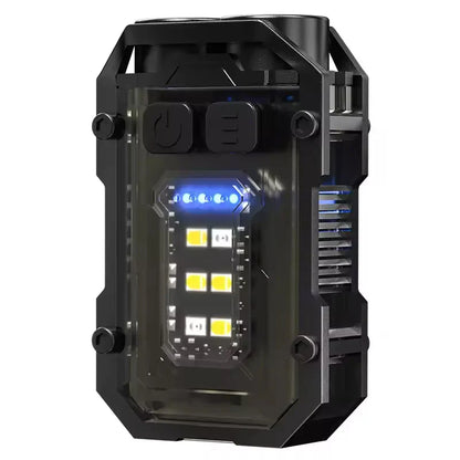 High-Power Rechargeable LED Tactical Flashlight with Headlamp