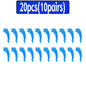 100-Pack Silicone Anti-Slip Eyeglass Ear Hooks Temple Tips – 33 x 10 mm (1.3 x 0.39 in)