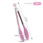 Heat-Resistant Nylon & 430 Stainless Steel Food Clip 7-Inch (18 cm) 1-Pack BBQ Bread Tongs
