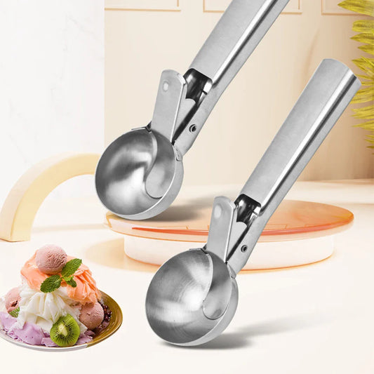 Stainless Steel Dual-Purpose Ice Cream & Fruit Scoop Multifunctional Kitchen Utensil