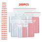 Small Reclosable Clear Zip-Top Bags 200ml (6.8 fl oz) – Resealable Plastic Food Storage & Multi-Purpose Bags