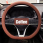 Universal Silicone Steering Wheel Cover – Elastic Non-Slip Grip, Fits 36–40 cm (14–16 in) Wheels, Multi-Color Car Accessory