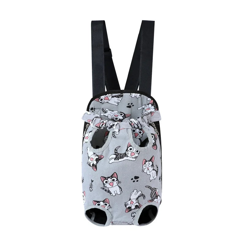 Breathable Camouflage Mesh Dog Carrier Backpack — Adjustable Pet Backpack for Small Dogs up to 22 lb (10 kg)