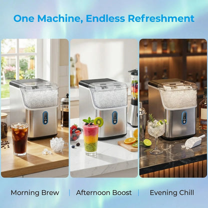 Countertop Nugget Ice Maker, 33 lb Daily Output