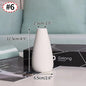 Ceramic Decorative Vase for Dried Flowers & Hydroponic Plants, Modern Table Ornament for Living Room Bedroom Office