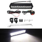 Motorcycle Headlight Light Handlebar LED Light Bar Set 60W LED With switch Kit Fits Most 7/8” Handlebars White Yellow Flicker
