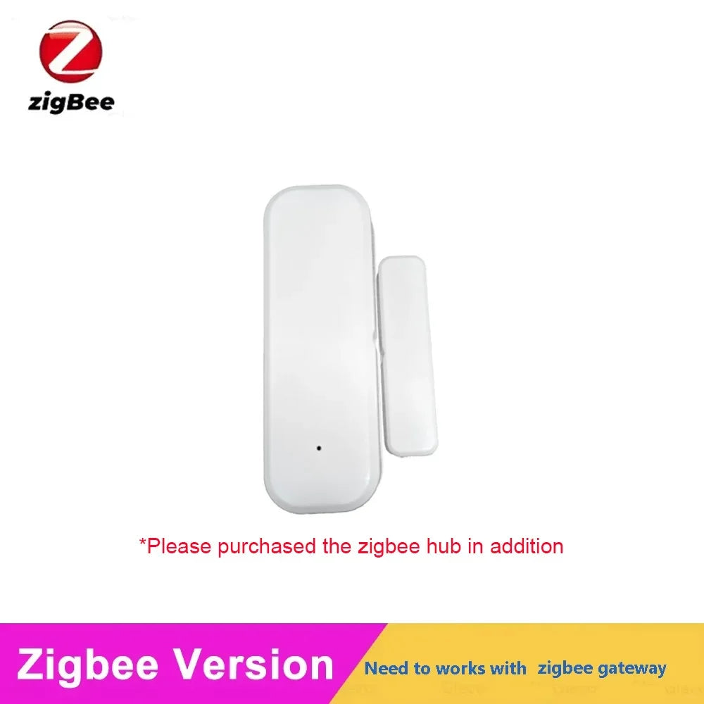 Zigbee Window Door Sensor Detection Magnetic Window Sensor Door Open Close Alarm Detector For Smart Home Automation Security Z2M
