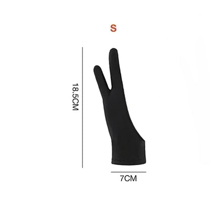 Two-Finger Anti-Touch Drawing Glove — Smudge Guard for Graphics Tablets & Digital Art