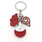 Anime Ninja Keychain Set: Kunai, Shuriken & Red Cloud Charms for Backpack, Car & Keys