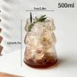 Aesthetic Glass Tumbler 865ml (29.2oz) — Iced Coffee, Latte, Water & Cocktail Cup