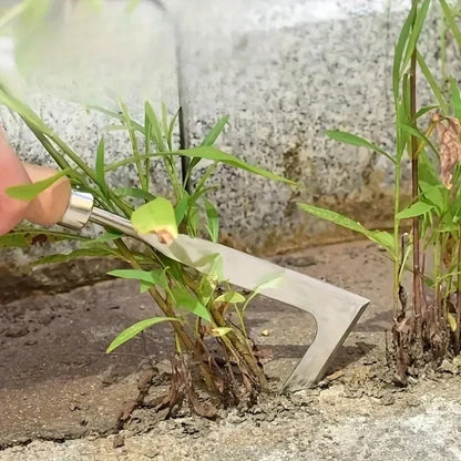 L-Shaped Handheld Garden Weeder Puller – Manual Crack Weed Extractor for Bonsai & Plants