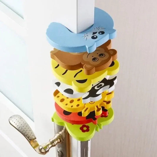 2/5-Pack Baby Door Stoppers - Anti-Pinch EVA Foam Door Edge Protectors, Cute Animal Child Safety Guards