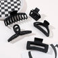 5-Pack Matte Hair Claw Clips - Large Mixed Colors, Strong Hold for Thick & Thin Hair