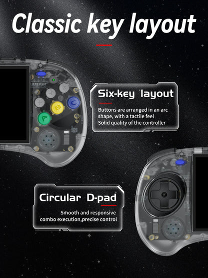 4.0-Inch Retro Handheld Game Console, 640x480 IPS Screen, RK3566 Linux Emulator, 3500mAh, HDMI, WiFi & Bluetooth