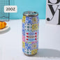 500ml (17 fl oz) 304 Stainless Steel Vacuum Thermos with Straw – Insulated Travel Bottle for Coffee, Water & Soda