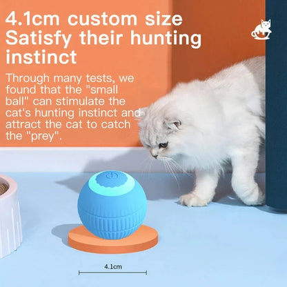 Automatic Interactive Rolling Cat Ball Toy – Self-Moving Electronic Kitten Toy