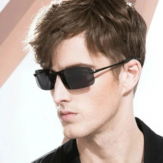 Men's Photochromic Polarized Sunglasses UV400 Color-Changing Driving & Fishing Eyewear