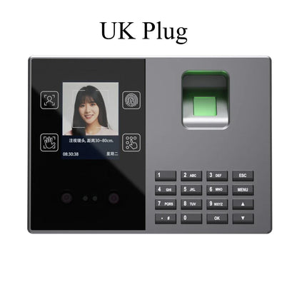 Biometric Attendance Time Clock, Facial Recognition, Fingerprint & Palm Print Reader, Password and ID Card Access