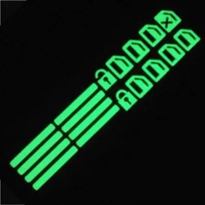 Glow-In-The-Dark Car Window Button Stickers - Luminous Switch Decals for Interior Night Visibility