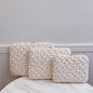 Chic Quilted Floral Laptop Sleeve — Fits 11" / 14" / 15" Laptops (28 / 36 / 38 cm)