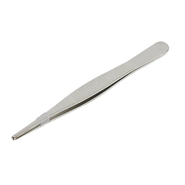 Toothed Tweezers 5 in (125 mm) Stainless Steel Precision Needle Holder for Suturing - 1 Pc