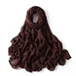 Women’s Large Cotton Rayon Hijab Scarf – 180x95cm Plain Wrap & Shawl