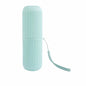 Portable Toothbrush Travel Cup and Toothpaste Holder Case – Bathroom Storage Organizer