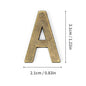 Metal Self Adhesive House Number English Alphabet Letters for Apartment Room Door Plate Table Mailbox Number Stickers 3*2cm