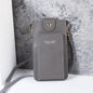 Solid Color Minimalist Shoulder Crossbody Phone Bag – Women's Card & Driver's License Wallet