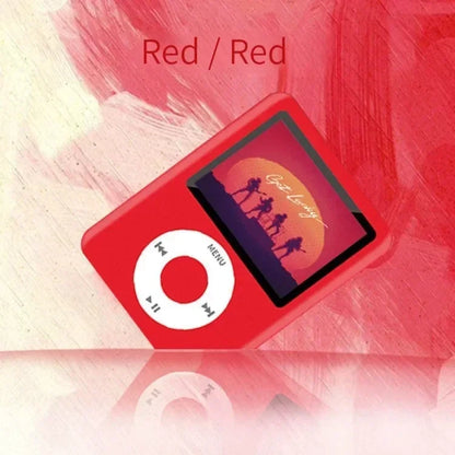 Kawaii Cartoon Mini MP3 Player — Portable Anime Walkman, USB Rechargeable with External Speaker