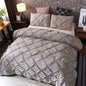 Queen 3-Piece Gray Duvet Cover Set - Bed in a Bag with 2 Pillowcases (No Comforter)