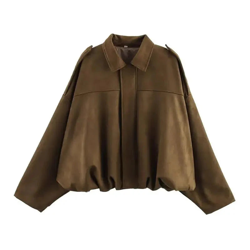 Autumn Jackets Women's 2025 New Fashion Autumn Elegant Loose Long Sleeve Women's Warm Coats Chic Street Youth Casual Jackets